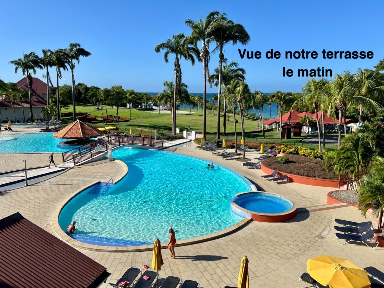 Vue de notre terrasse le matin